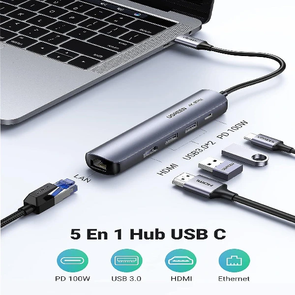 hub-usb-c-ugreen-5-en-1-supporte-pd-power-delivery-100w-recharge-cm418-ref-10919-bon-prix-maroc-casa-rabat-tanger-maxfor-systeme-1.webp