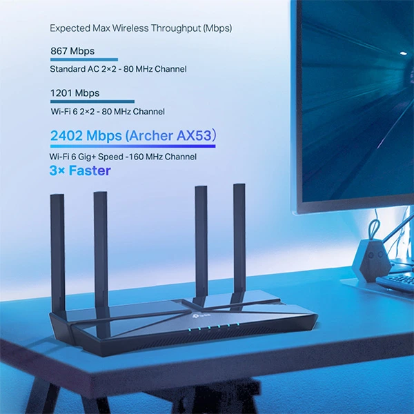 routeur-tp-link-archer-ax53-wifi-6-bi-bande-ax3000-avec-2402-mbps-sur-5-ghz-574-mbps-sur-24-ghz-gigabit-ethernet-et-securite-homeshield-bon-prix-maroc-casa-rabat-tanger-maxfor-systeme-4.webp