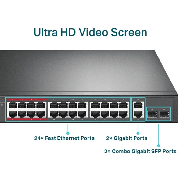 switch-tp-link-tl-sl1226p-24-ports-10-100-mbps-2-ports-gigabit-et-2-slots-sfp-combo-tl-sg1024d-bon-prix-maroc-casa-rabat-tanger-maxfor-systeme-1.webp