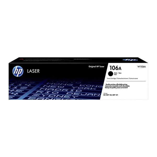 Toner HP LaserJet 106A Noir d'origine W1106A