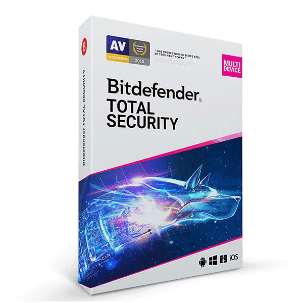[CR_TS_5_12EXFR] Bitdefender Total Security - 5 Postes / 1 an