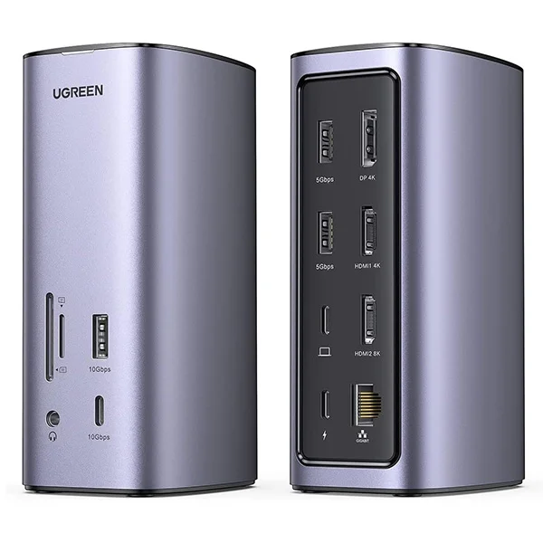 Hub USB-C Ugreen Revodok 12 en 1 Supporte Power Delivery 100W Recharge 90325