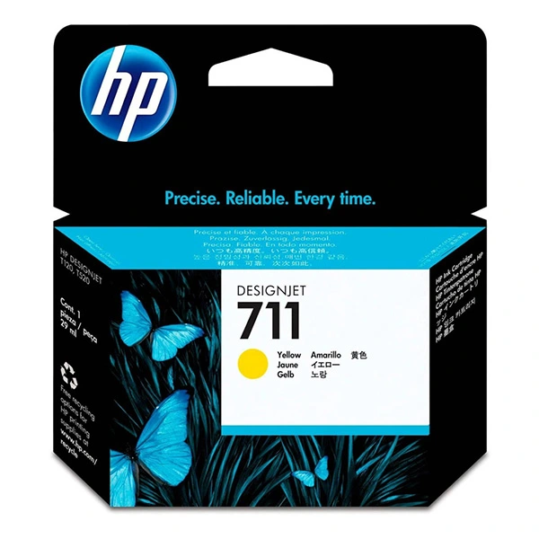 Cartouche d'encre HP 711 Jaune d'origine CZ132A