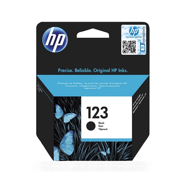 [WP-8689] Cartouche d'encre HP 123 Noir d'origine F6V17AE