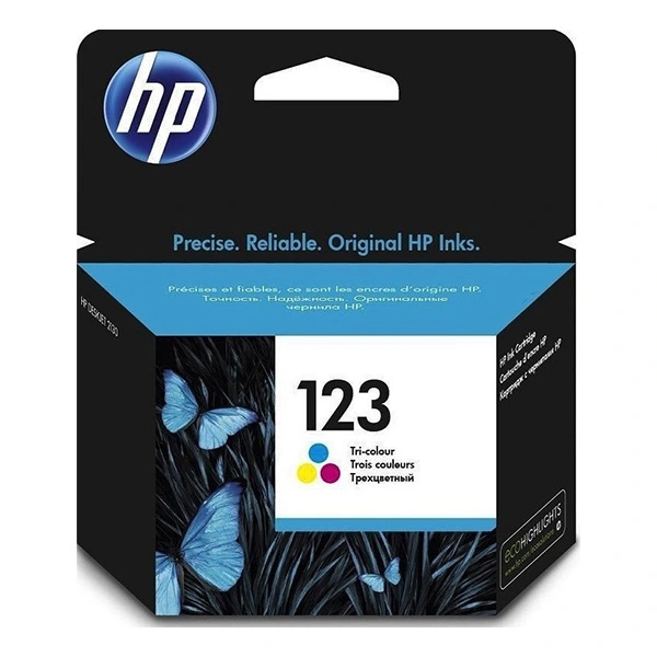 [WP-8696] Cartouche d'encre HP 123 couleurs d'origine F6V16AE