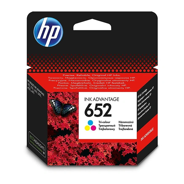 [WP-8708] Cartouche d'encre HP 652 couleurs d'origine F6V24AE
