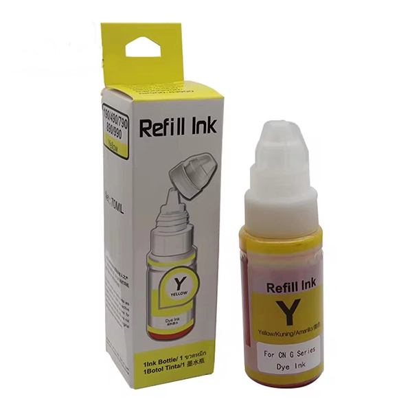 Bouteilles d'encre Refill Ink Printer Yellow compatible avec CANON PIXMA G1400 G1410 G1411 G2410 G2400 G2411 G3400 G3410 G3411 G4400 G4411