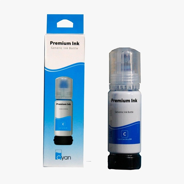 Bouteilles d'encre Refill Ink Printer Cyan compatible avec Epson L3110, L3150, L3115, L3116, L3101, L1110, L3151, L3152, L3156, L5190
