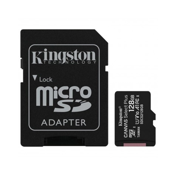 [WP-8850] Carte mémoire KINGSTON Canvas Select Plus microSD 128GO