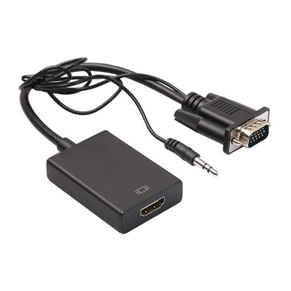 [WP-9197] Adaptateur Convertisseur VGA mâle Vers HDMI Femelle Sortie 1080 P HD+Audio TV AV HDTV