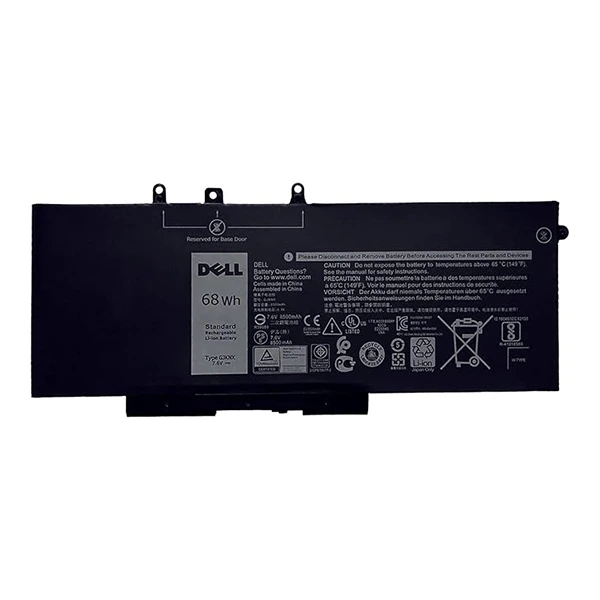Batterie GJKNX pour Dell Latitude E5480, E5580, E5490, E5491, E5590, E5591 et Precision 15 3520, M3530 - 8500mAh