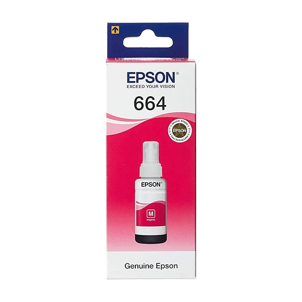 Bouteille d'encre Epson 664 Magenta origine M (T6643) - (C13T66434A) - 70ml