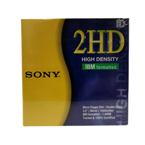 Disquette Sony 2HD micro formatée IBM 3,5″ 10 disquettes - MFD2HDEF
