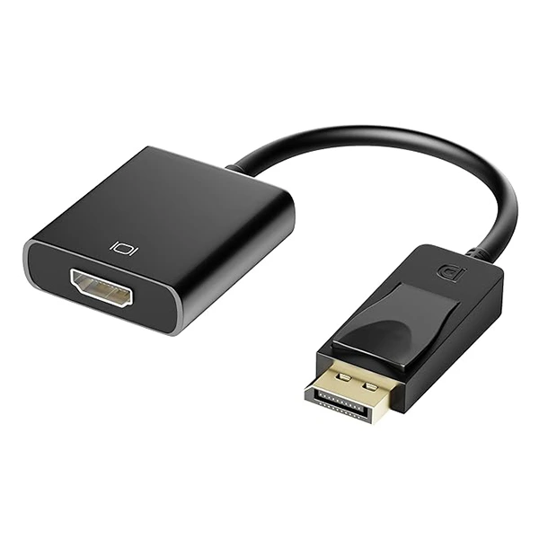 [DP TO HDTV] Adaptateur Display Port vers HDMI, câble Display Port DP vers HDMI 1080p, port mâle vers femelle, prise en charge vidéo et audio, compatible avec ordinateur, PC, moniteur, projecteur, HDTV