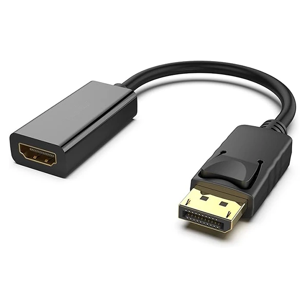 [HDTV TO DP] Adaptateur 4K DisplayPort vers HDMI Noir