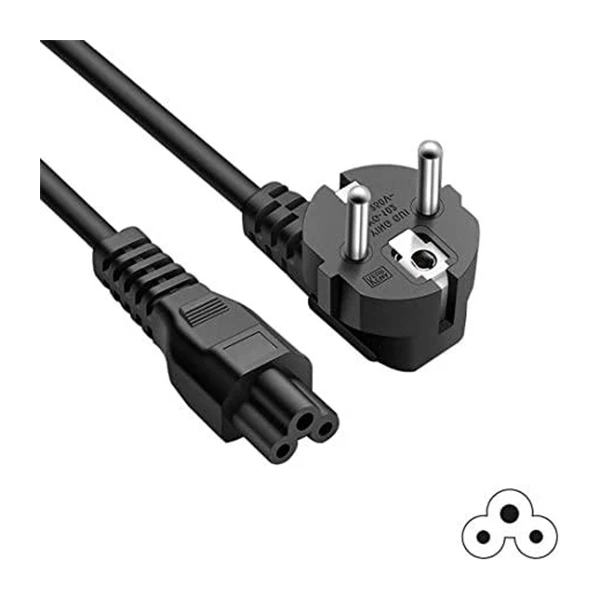 [cable3pin] Câble d'alimentation 3 pins ORIGINAL Pour Chargeur PC Portable - Noir
