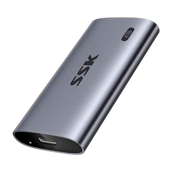 Disque dur externe SSD SSK 4 To, jusqu'à 2000 Mo/s Disques SSD externes, USB 3.2 Gen2X2 NVMe - SD600