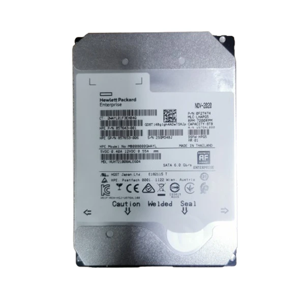 [861609-001] Disque dur HP 8TB 3.5-inch LFF SATA 6Gb/s 7.2K RPM - 861594-B21