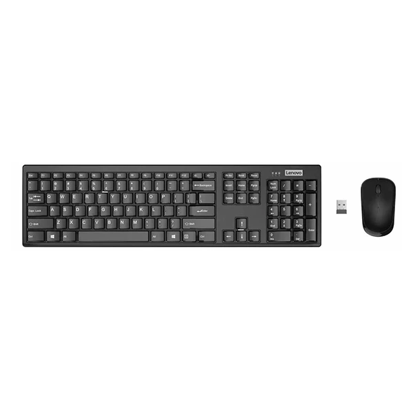 [4X31N94477] Combiné Lenovo 100 Clavier et Souris sans fil - AZERTY Français - 4X31N94477