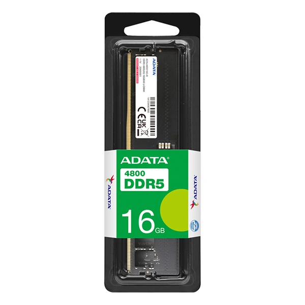 [AD5U480016G-S] Barrette mémoire ADATA U-DIMM 16GB DDR5-4800 MHz pour PC bureau - AD5U480016G-S