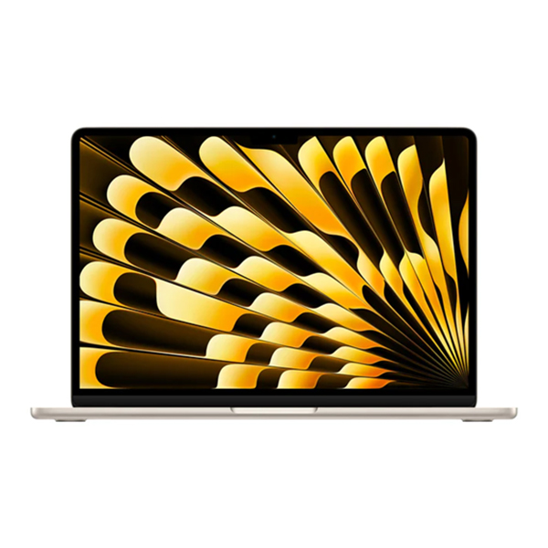 Apple MacBook Air 13.6" 2024 - Puce Apple M3 8 Cœurs CPU & 8 Cœurs GPU, 8 Go RAM, 256 Go SSD, Écran Liquid Retina, macOS 14 Sonoma - Starlight - MRXT3H/A