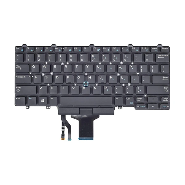 Clavier Dell Latitude E5450/E5470 Rétroéclairé AZERTY - Modèle NSK-LK0BC 04PTC5 avec Fonctionnalités Multimédia