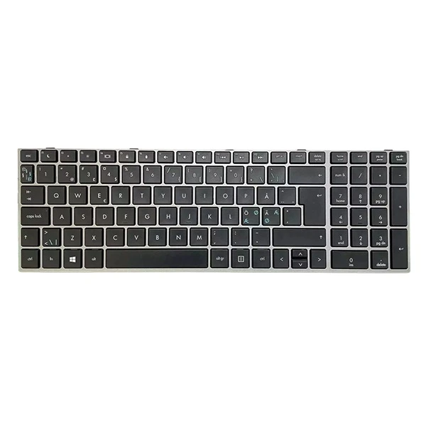 Clavier HP ProBook 4540s / 4545s d’origine QWERTY Nordique - Réf. 701485-DH1 avec pavé numérique