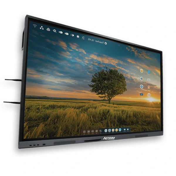 [CE65GA] Écran Interactif ACCENT 65" CE65GA 4K (3840x2160) Android 13, 8GB RAM / 64GB Stockage, 40 Points de Contact, Connectivité Wifi6 et HDMI