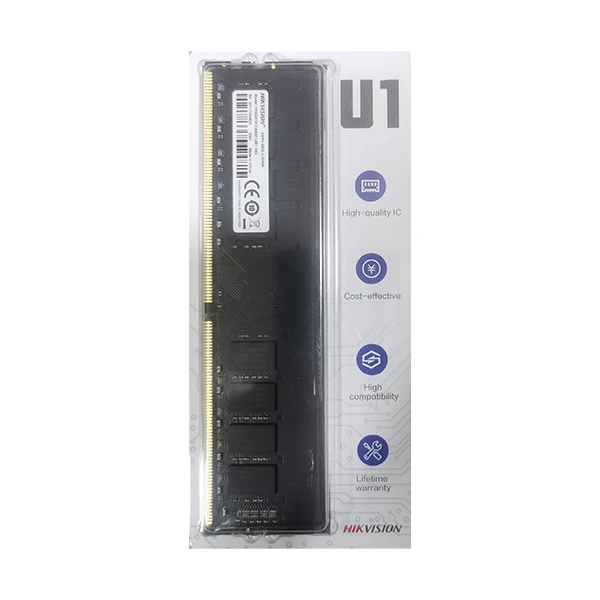 [HKED4161CAB2F1ZB1] Mémoire RAM HIKVISION DDR4 8Go 3200MHz UDIMM pour PC Bureau - Performance Optimale et Fiabilité