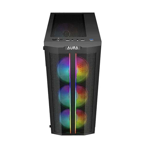 [Asus-prime-B450-plus] PC Bureau Pro - AMD Ryzen 3 3200G - 8 Go RAM – SSD 256 Go - Carte Mère B450 ATX - Vega 8 - Alim 500W