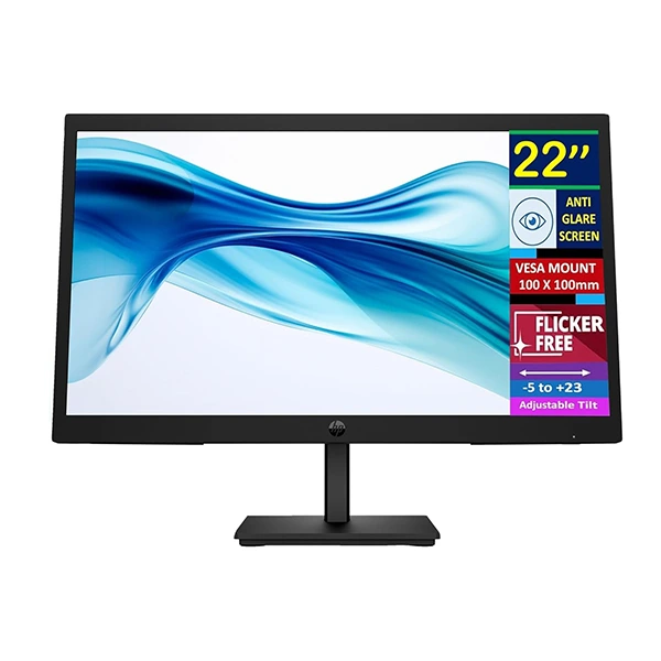 [9U5A2AA] Écran HP 21.5" FHD IPS - 100Hz, 5ms, HDMI/DP/VGA, Antireflet & Eye Ease - Modèle 322pv (9U5A2AS)