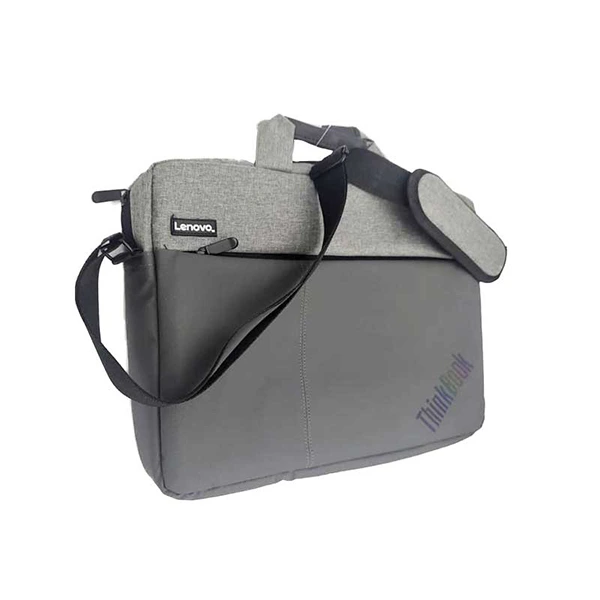 [WP-15823] Sacoche Professionnelle Lenovo ThinkBook TB521-B - Cartable 15.6" Gris en Polyester Résistant avec Compartiment Rembourré pour Ordinateur Portable