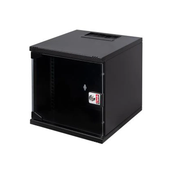 [LN-SH06U3030-BL] Armoire Murale Réseau 6U Netbox SOHO 312×300 mm - Acier, Noir RAL 9005, Réf. LN-SH06U3030-BL
