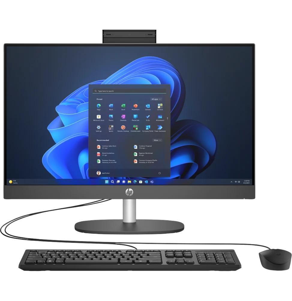 HP ProOne 240 G10 Tout-en-un (D10FCET) – Intel Core Ultra 5 125U – 8 Go DDR5 – 512 Go SSD – 23,8" Full HD