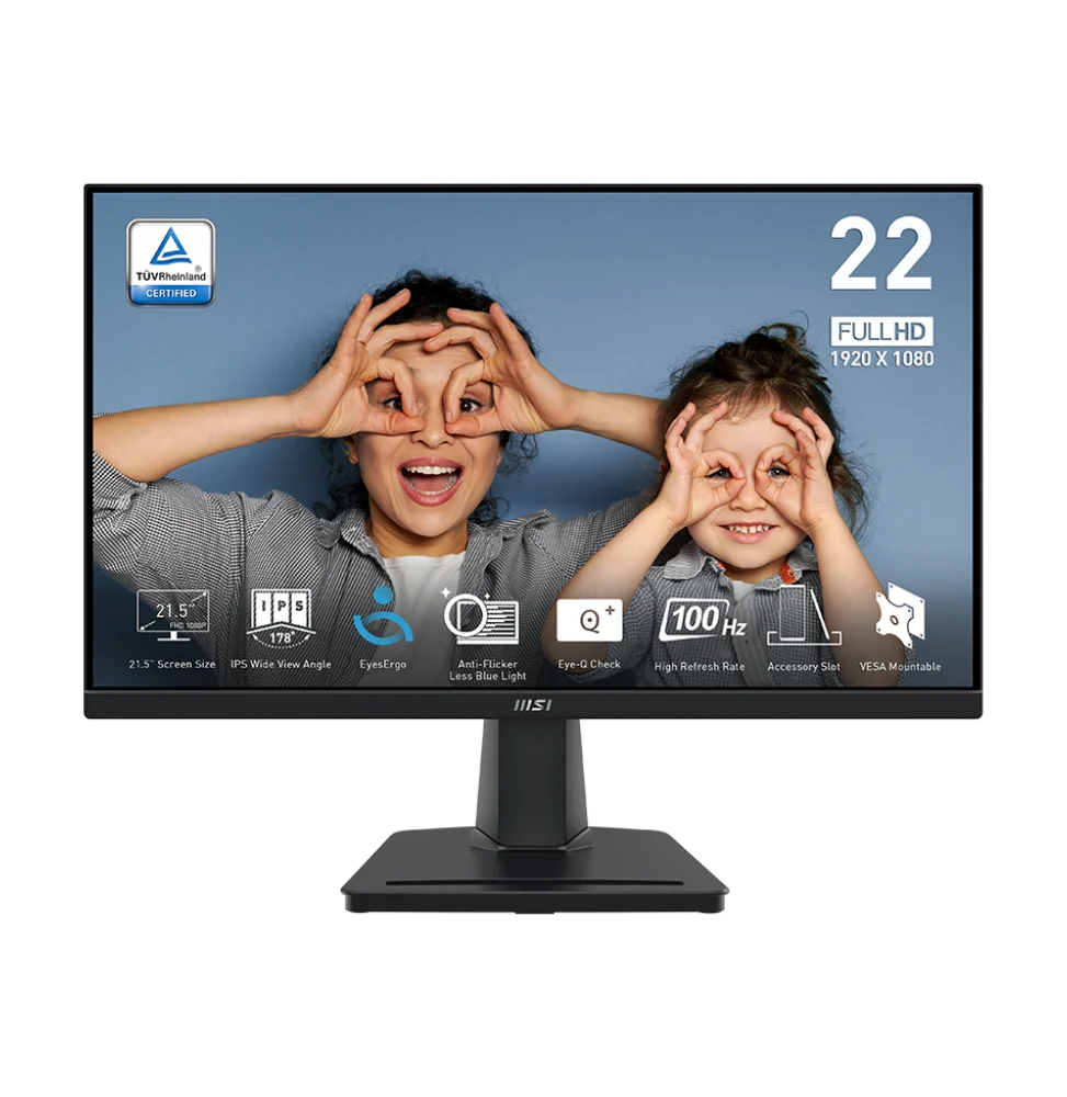 MSI Pro MP225 21,45" Full HD (9S6-3PC6CM-002) – Écran IPS 100 Hz